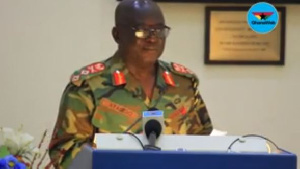 Chief of Army Staff, Major General William Ayamdo addressing the gathering