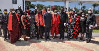 Former President, John Mahama in a group photo