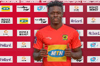 Kwame Opoku scored Kotoko's first goal of the season