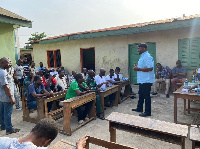 Chief Biney interacting with some members of the NDC