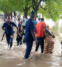 File photo of some flooded area in the country