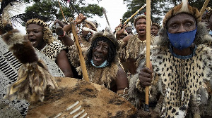 Mourners have been displaying tradition at the pre-burial ceremony