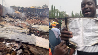 Ashanti Region: Fire ravages 17 stores; Bible survives unscathed