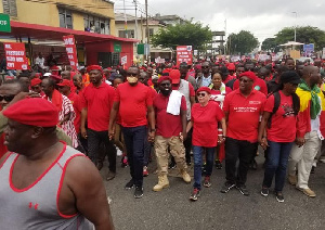 NDC chairman and other key members of the party have joined the demonstration