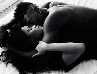 Black couple in romance