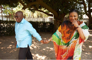 President-elect, Nana Akufo-Addo and wife Rebecca Akufo-Addo