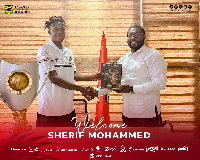 Defender Sherif Mohammed (L) has joined Asante Kotoko