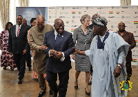 President Akufo-Addo with former Nigeria president Obasanjo