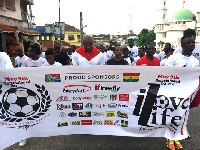 Herbert Mensah joined Ghanaian's as they walked to remember the May 9th disaster