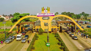 Aerial shot of di engtrance to UNIBEN