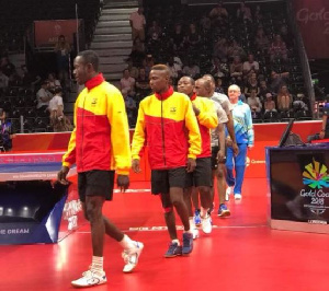 The Table Tennis team were unable to progress in the men's doubles