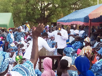 Samuel Abu Jinapor with “Jinapor Mothers”