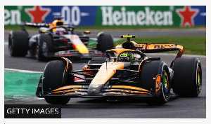 McLaren driver Lando Norris is 62 points behind Red Bull's Max Verstappen in the driver's championsh