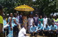 Chiefs of Asogli State with some staff of Man Capital Partners