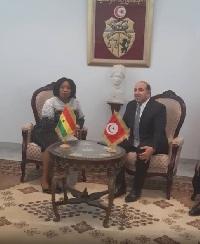 Shirley Ayorkor Botchwey, Minister for Foreign Affairs and Regional Integration and H.E. Mr. Khemaie