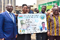 Akufo-Addo and Bawumia at the launch of the Ghana Card