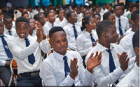 File photo: Some trainee teachers at the launch of the restoration of the teacher trainee allowance