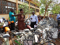 Items like motorbikes, bicycles and refrigerators were donated