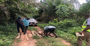 The current nature of the Pra River-Formanso-Kwabeng road