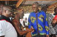 Vice President Amissah-Arthur paid a courtesy call on the Bolga Tindana, Ayeta Atona