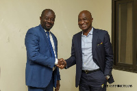 GFA President Kurt E. S. Okraku and his deputy, Mark Addo