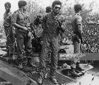 Former President Rawlings led some junior officers to overthrow government and seize power in 1979