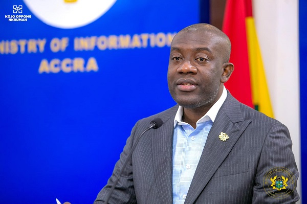 Information Minister, Kojo Oppong Nkrumah