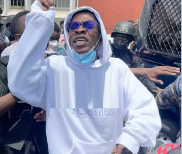 Shatta Wale was visibly excited when he was granted bail