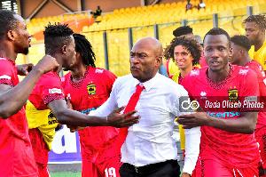 Asante Kotoko team in celebration mood