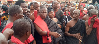 Nene Tetteh Djaba Agbleze IV, Divisional Chief of Plau and his subjects