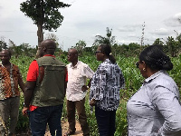 Members of the Board at one of the sites