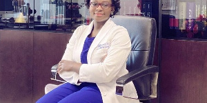 Dr. Isabella Opoku,  female Ghanaian Resident Neurosurgeon