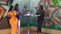 Moesha Boudong and Salinko dancing in the studios of UTV