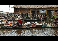 Benin floating market