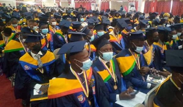 Some graduating students of the university