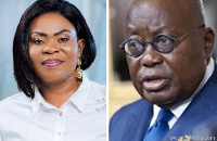 Eunice Jacqueline Buah Asomah-Hinneh and President Akufo-Addo