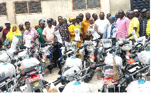 Additionally, 18 constituency organizers received motorbikes to aid in mobilization