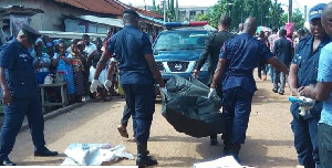 File photo: Police convey bodies to morgue