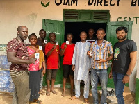 Olam Tech team and some beneficiaries