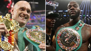 Tyson Fury (left) and Deontay Wilder