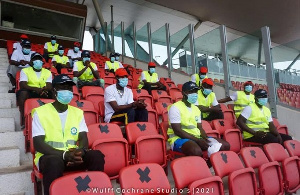 Some of the stewards during a training