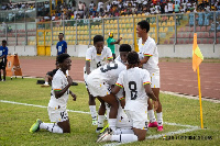 Black Princesses celebrating their World Cup qualification