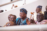 Former president John Mahama led the NDC delegation to the anniversary celebration