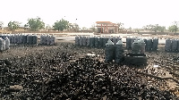 Charcoal factory at Wulugu in the North East Region