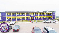 Shot of the admin block of Aggrey Memorial SHS