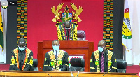 Speaker Bagbin presides over a sitting.