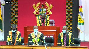 Speaker Bagbin presides over a sitting.