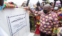 President Nana Addo Dankwa Akufo-Addo at the sod cutting ceremony