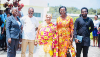 Dr. Agbenyo (in white) in a group photo with some dignitaries present