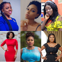 A collage of some female celebrities who are very critical of the Akufo-Addo government